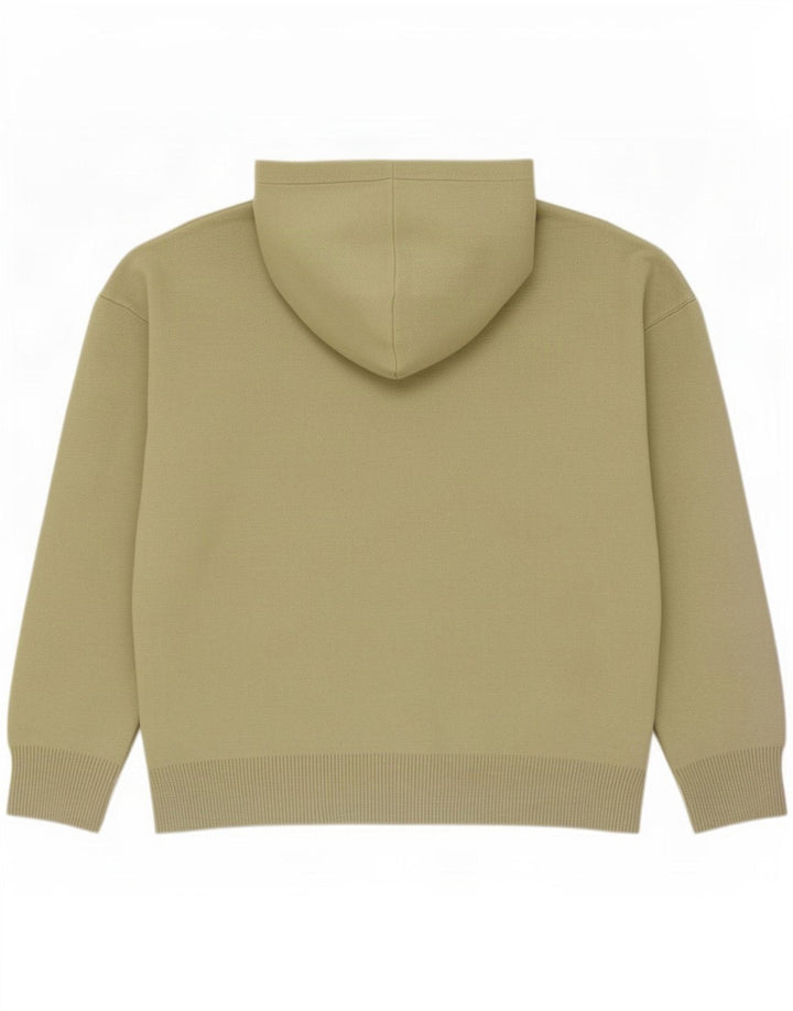 Pull à capuche Zara Homme Kaki Moyen Viscose