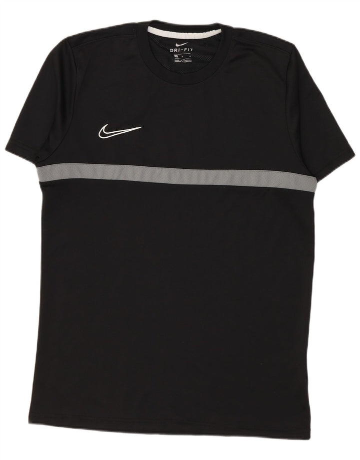 Nike Hommes Dri Fit T-Shirt Haut Noir Colorblock Polyester
