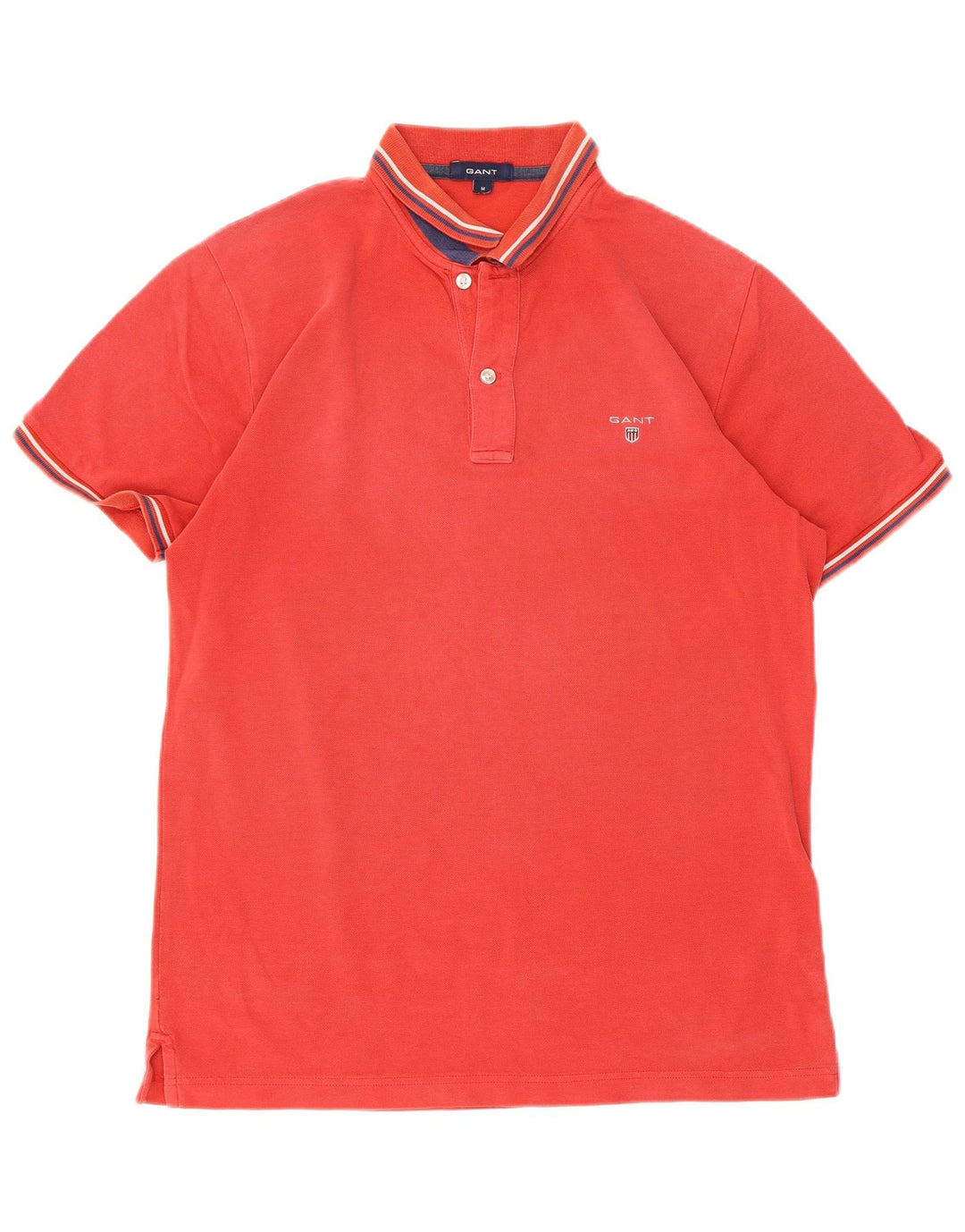 Gant Polo Homme Rouge Moyen Rayé Coton