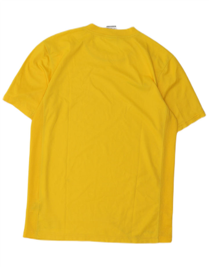 Nike Homme Dri Fit T-Shirt Haut Jaune Moyen Polyester