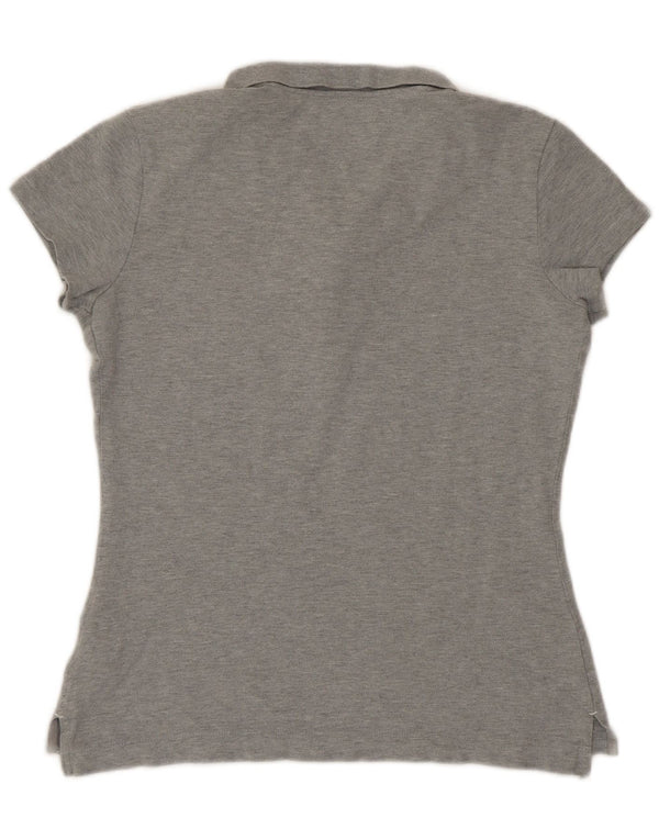 Tommy Hilfiger Polo Slim Fit pour femme UK 14 Large Gris Coton