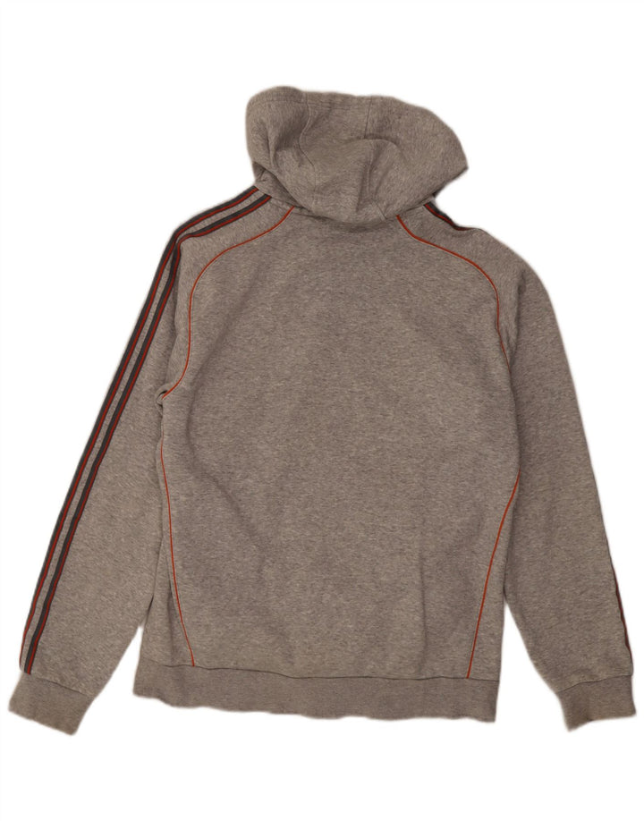 Adidas Pull à capuche pour homme en coton gris moyen