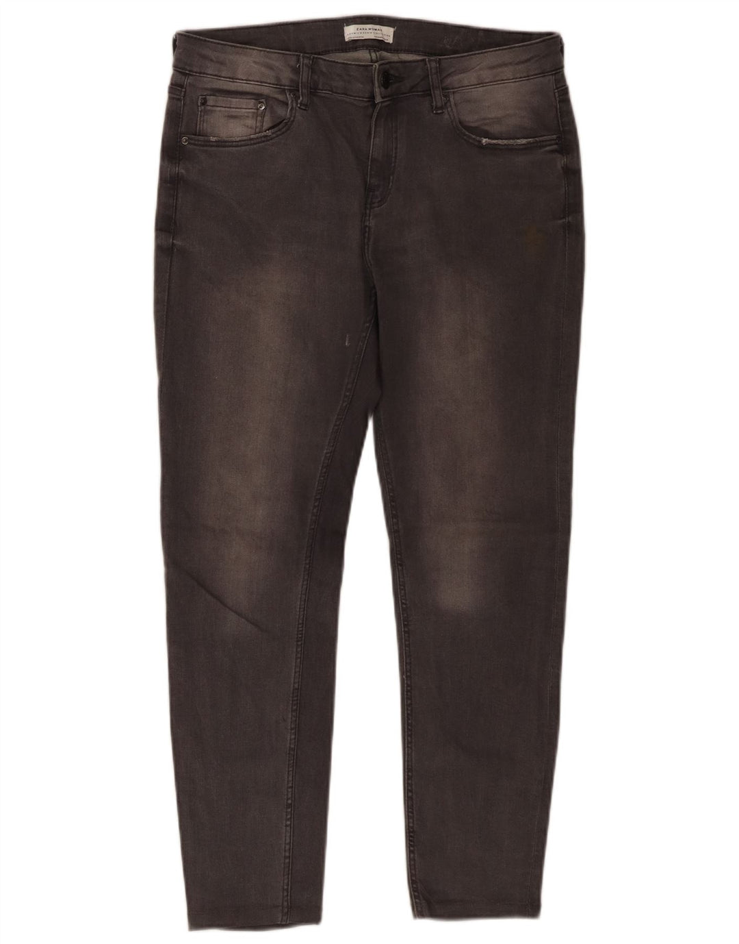 Zara Jean court pour femme EU 40 Medium W30 L25 Gris Coton