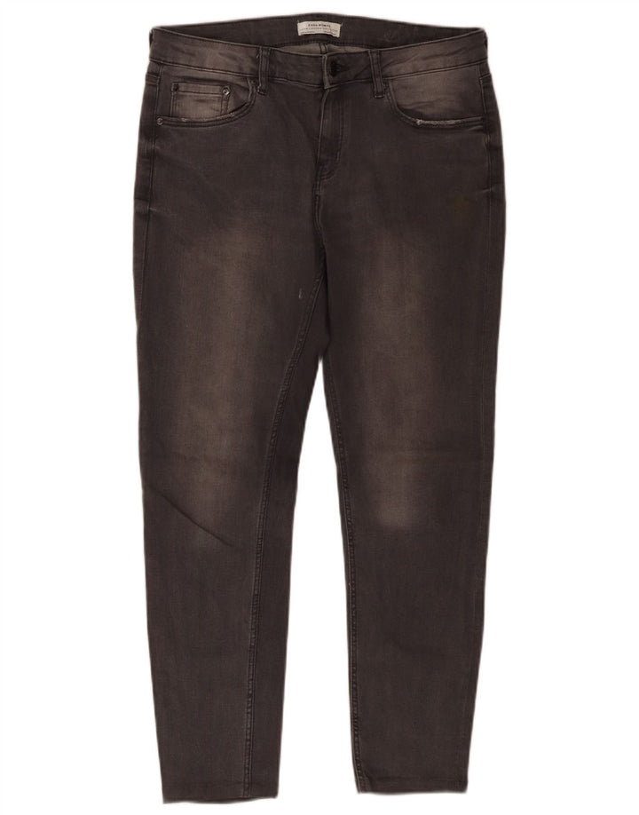 Zara Jean court pour femme EU 40 Medium W30 L25 Gris Coton