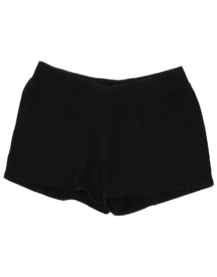 Puma Short de sport pour femme UK 14 Medium Noir Coton