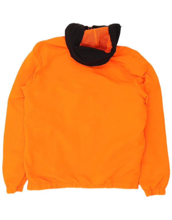 Ellesse Veste anorak à capuche Smiley pour homme UK 40 Large Orange Colourblock