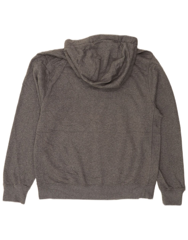 NIKE Pull à capuche zippé pour homme en coton moucheté gris moyen