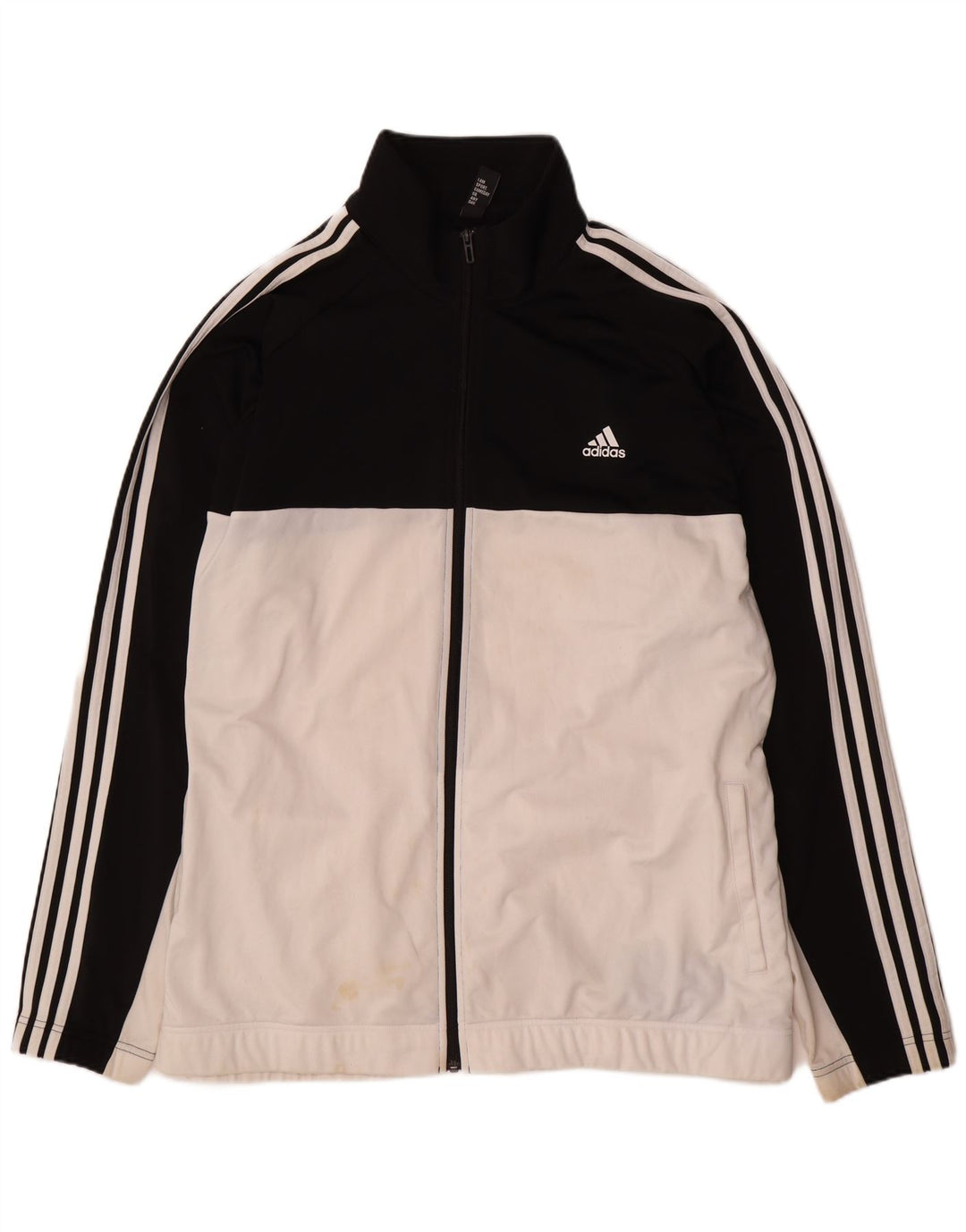 Adidas Veste de survêtement pour homme 2XL Blanc Colorblock Polyester