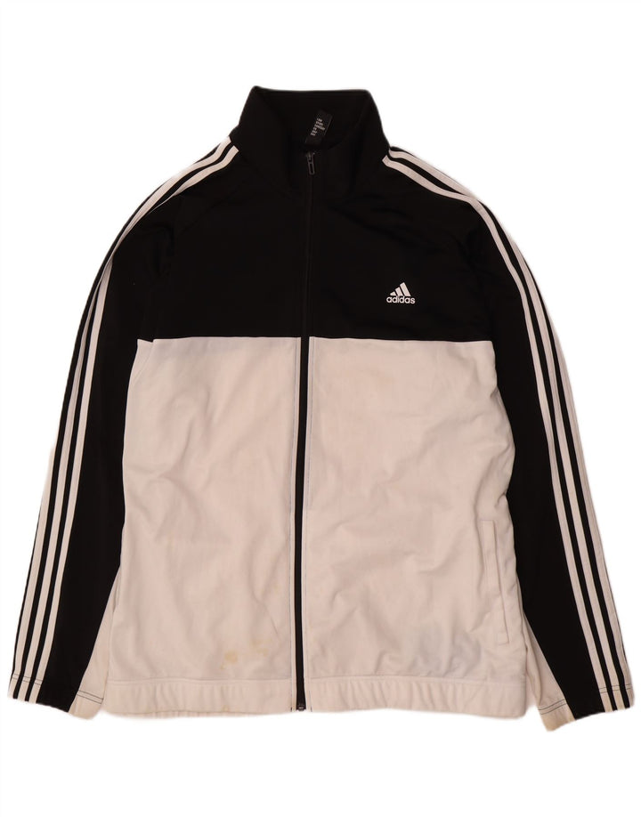 Adidas Veste de survêtement pour homme 2XL Blanc Colorblock Polyester