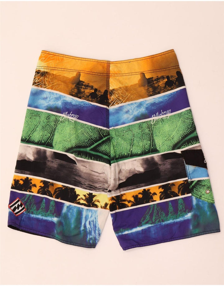 Billabong Short de Bain à Motif Abstrait pour Homme Large Multicolore