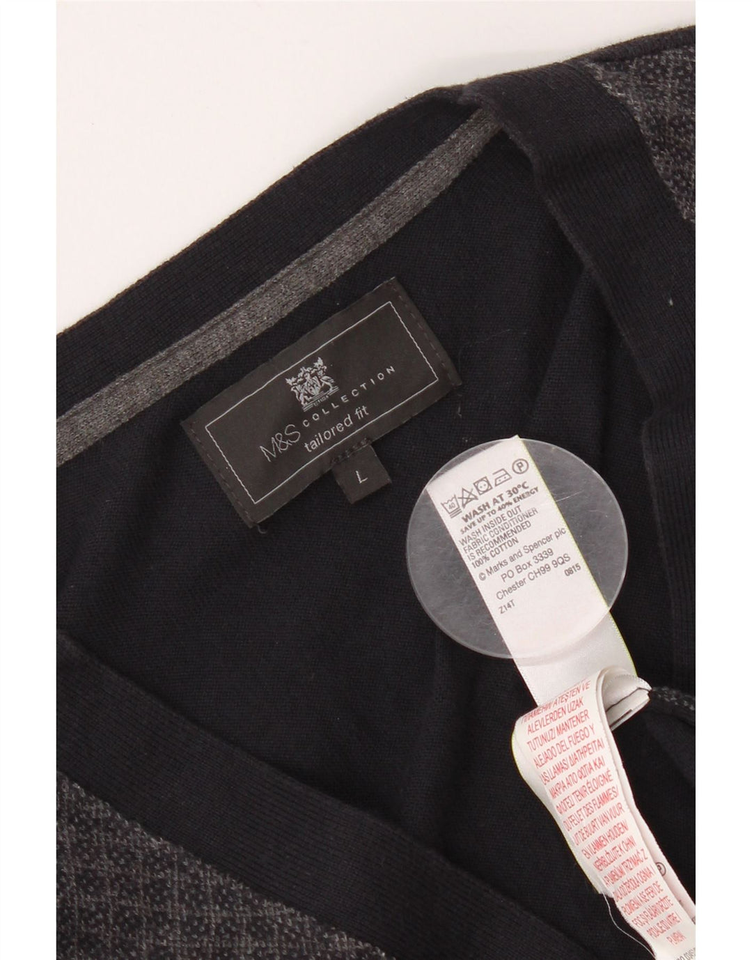 Marks & Spencer Cardigan coupe ajustée pour homme Bleu marine Taille L