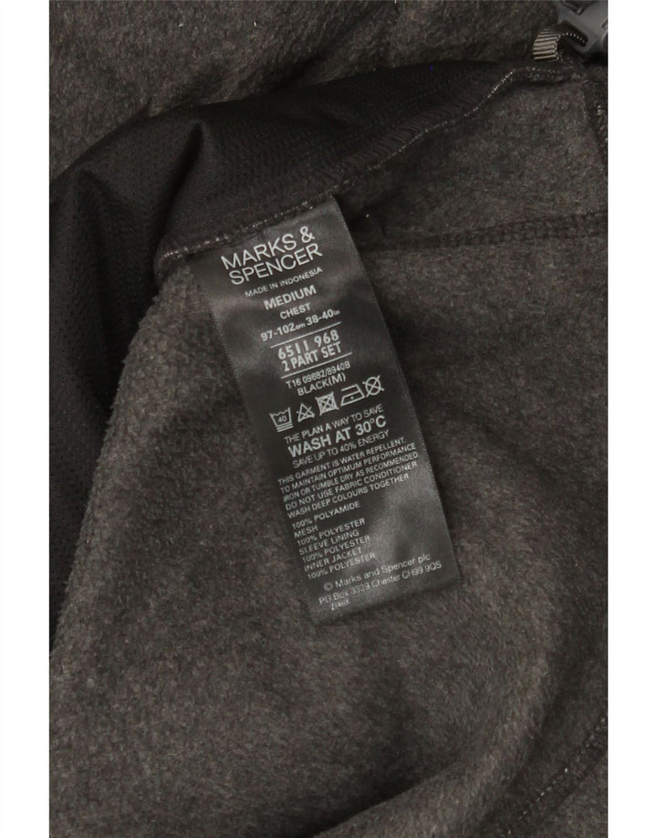 Marks & Spencer Veste polaire pour homme UK 38 Gris moyen Polyamide