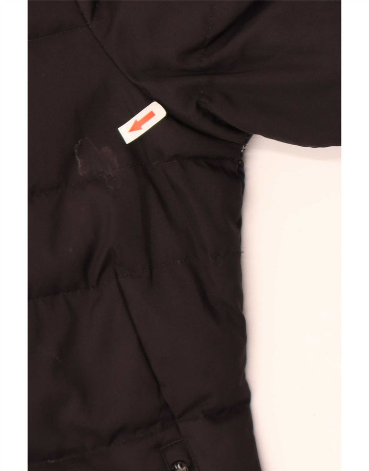 Puma Veste rembourrée à capuche pour femme UK 8 Small Noir Polyester