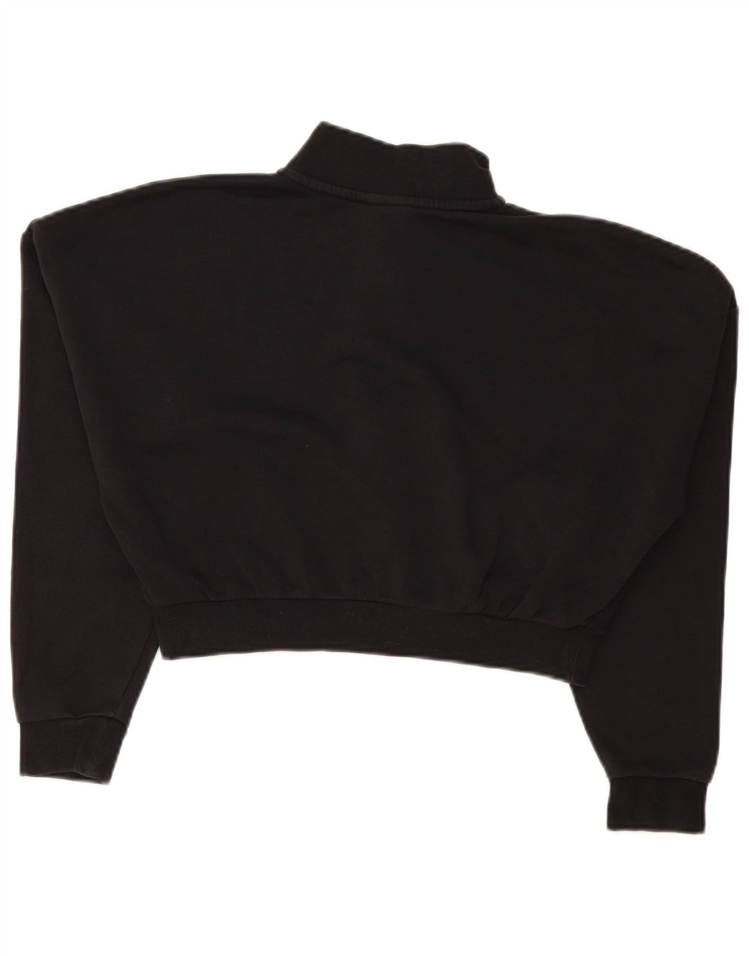 Nike Sweat-shirt surdimensionné à col zippé pour femme UK 10 Petit Noir