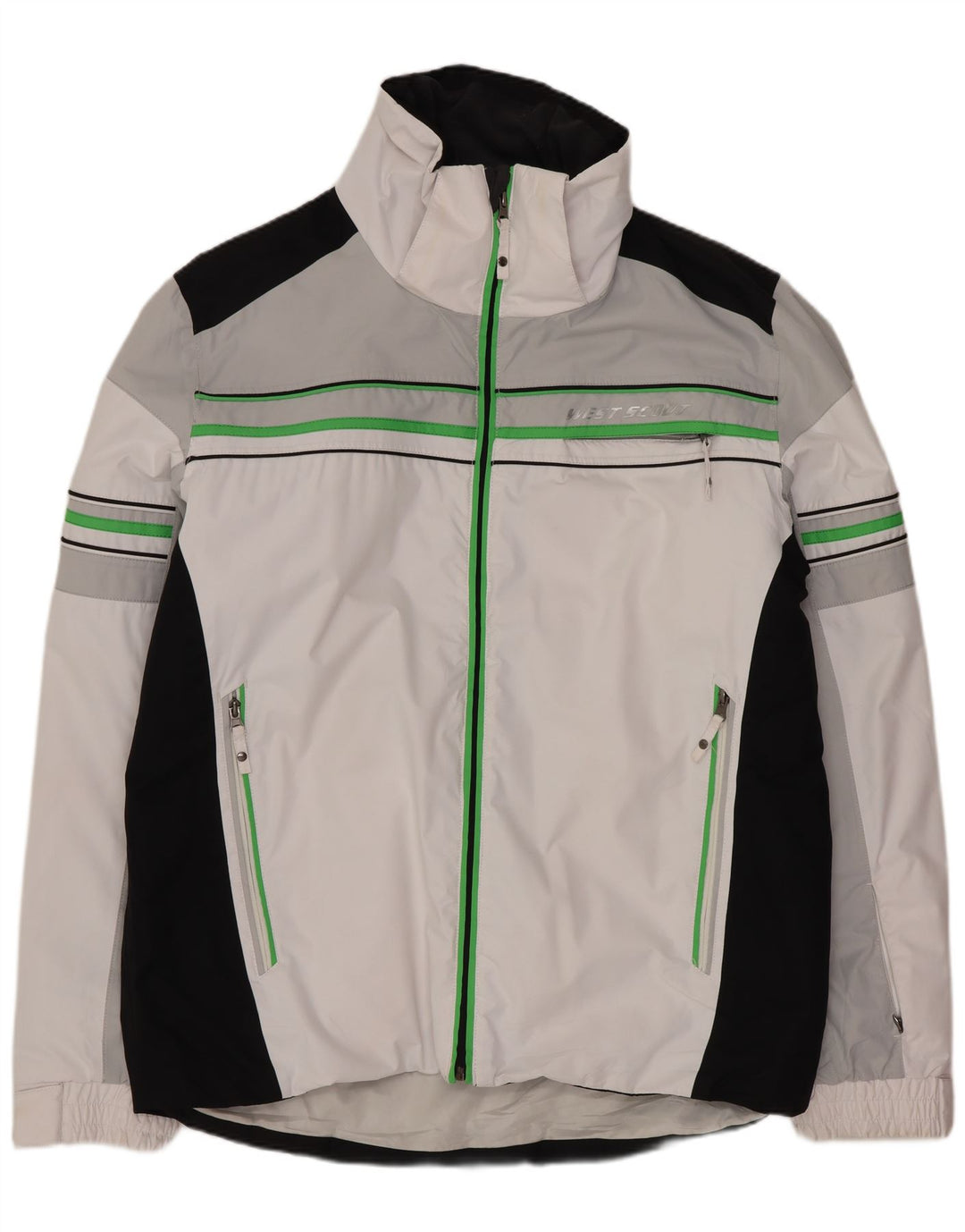 West Scout Veste coupe-vent pour homme UK 44 2XL Blanc Colorblock Polyester