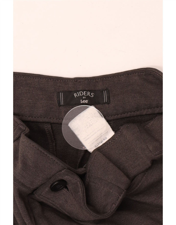 Lee Pantalon décontracté droit Riders pour femme W34 L31 Gris Polyester