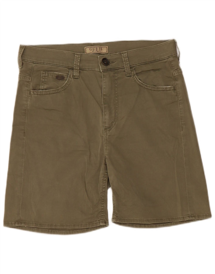 Guess Short décontracté pour homme W28 Petit Kaki
