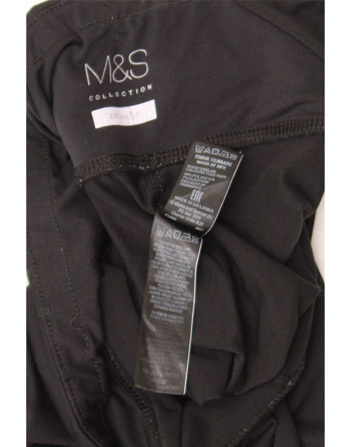 Marks & Spencer Leggings Femme UK 42 Medium Noir Polyester