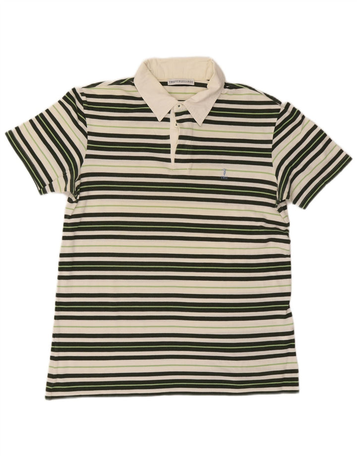 Polo Moyen Rayé Multicolore En Coton Homme Trussardi