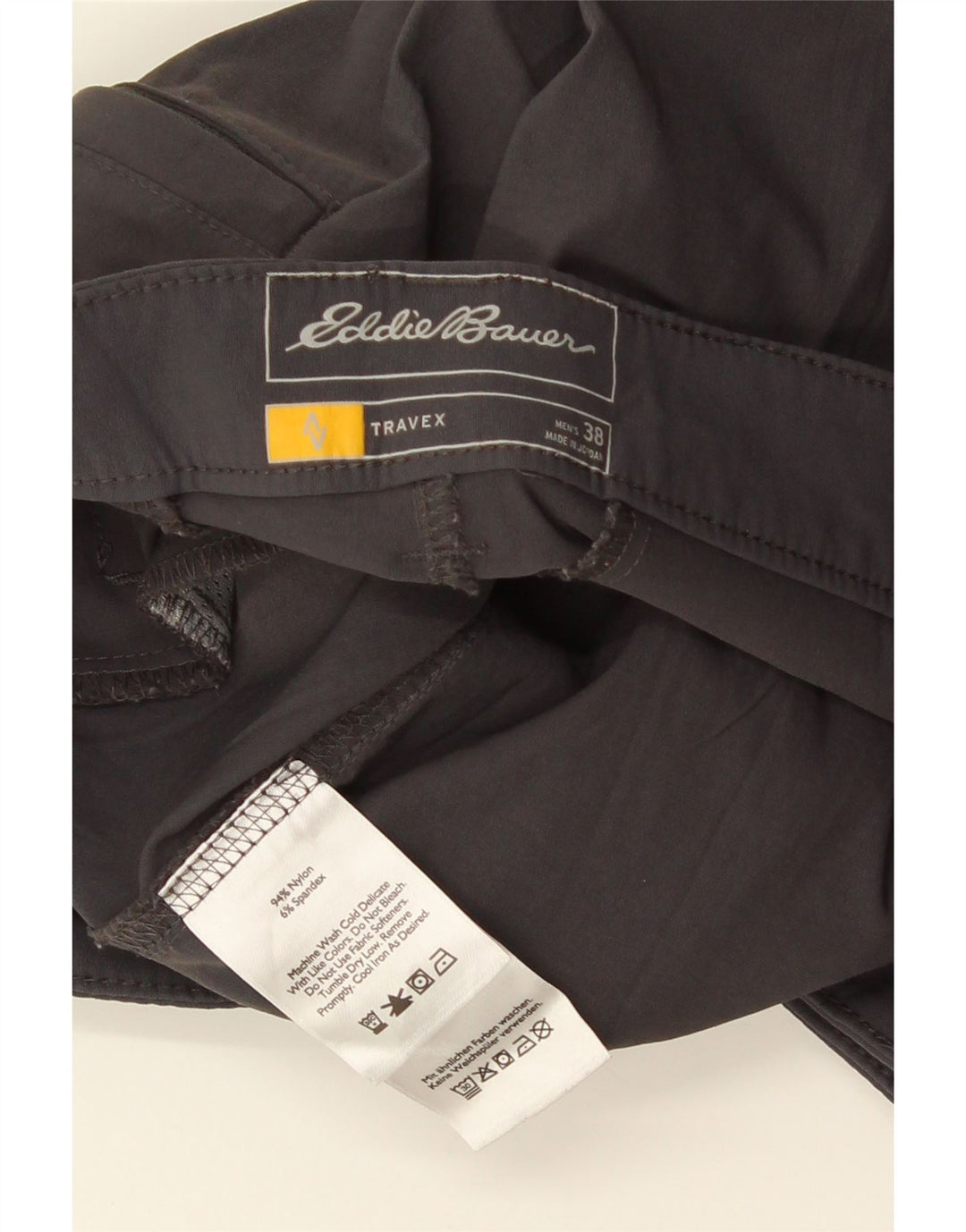 Eddie Bauer Short Chino Homme W38 XL Nylon Gris