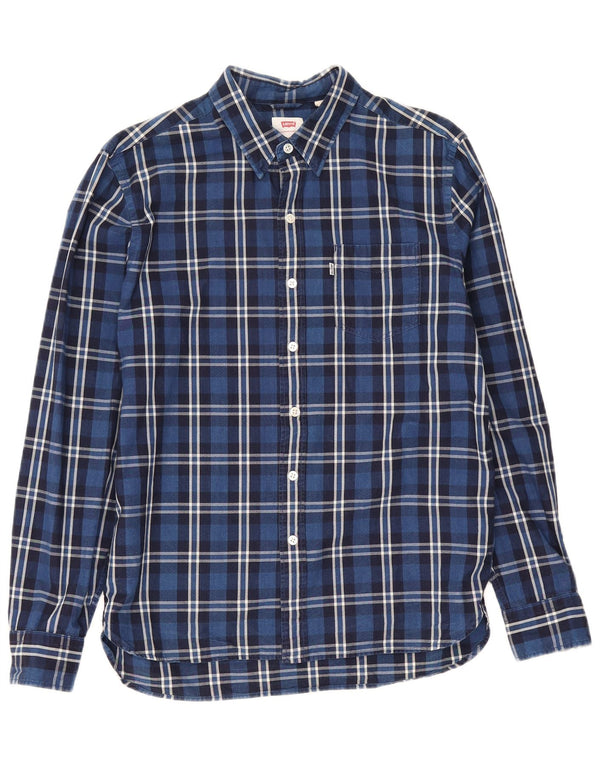Levi's Chemise Homme Bleu Marine Moyen Carreaux Coton