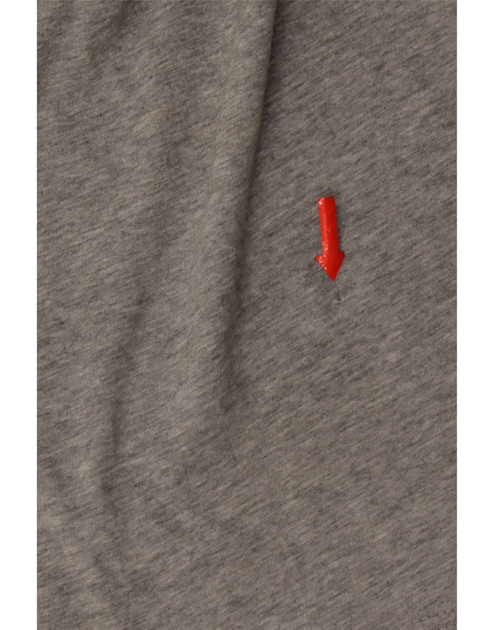 Quiksilver T-Shirt Regular Fit Graphique Homme Gris Moyen Coton
