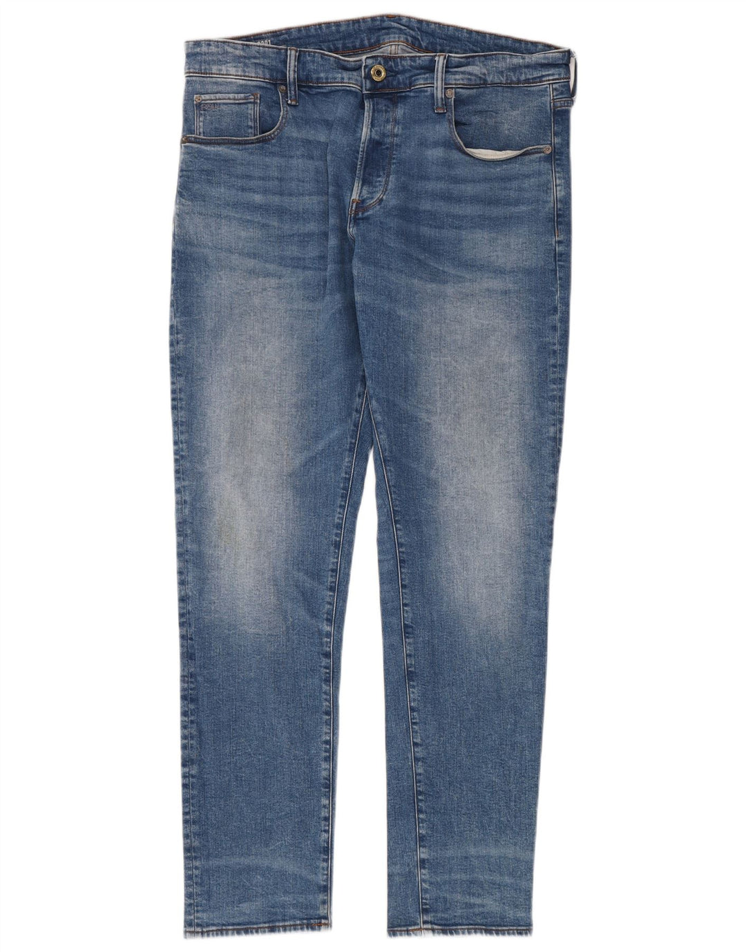 G-STAR Jean Slim 3301 Homme W36 L34 Bleu Coton