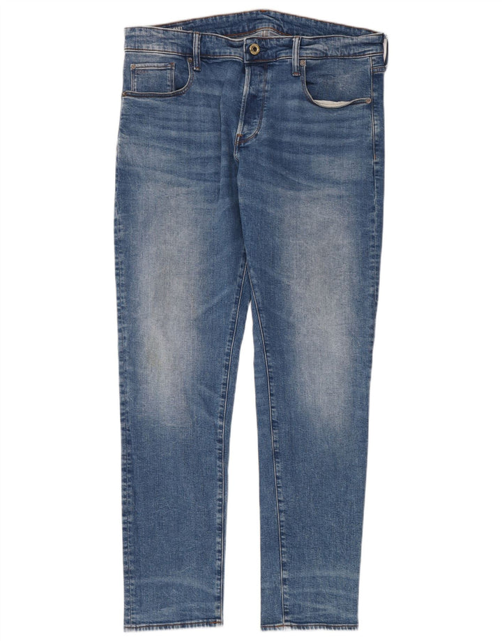 G-STAR Jean Slim 3301 Homme W36 L34 Bleu Coton