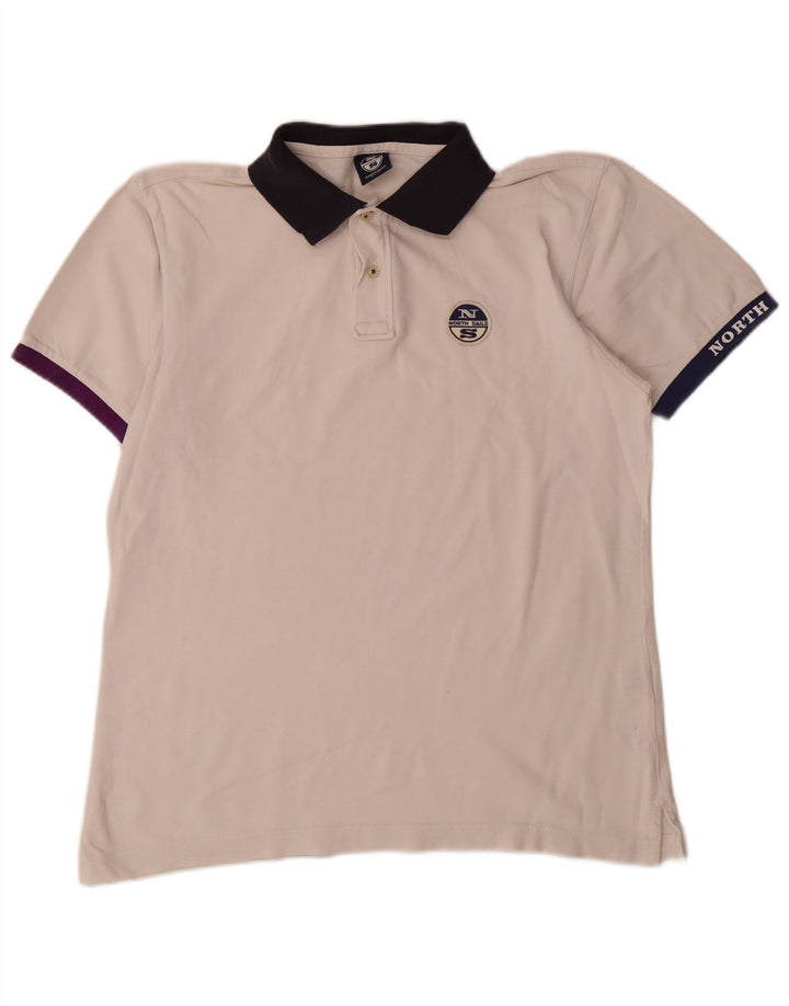 North Sails Polo Rugby Homme Coton Blanc Moyen