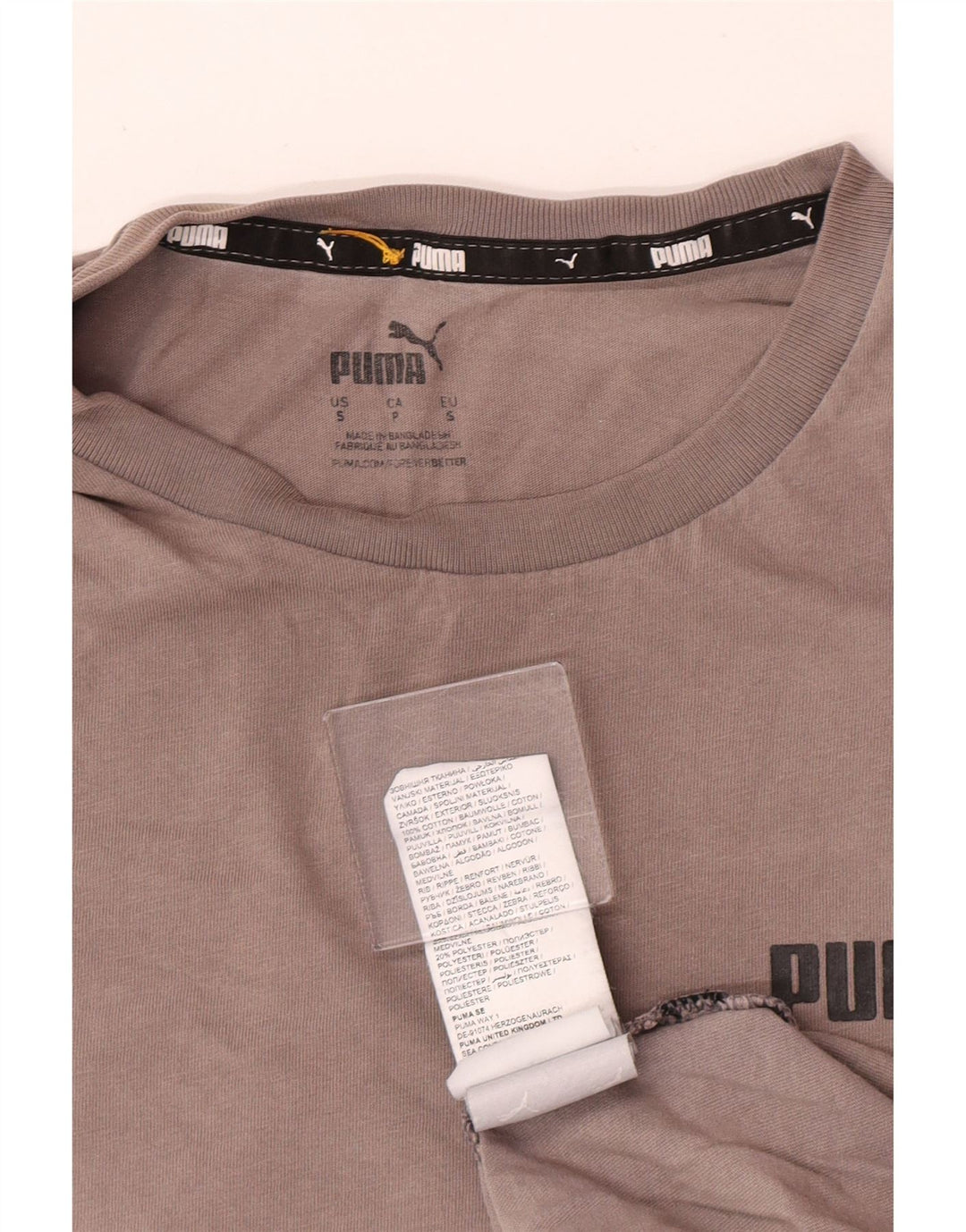 Puma T-Shirt Homme Gris Petit Coton