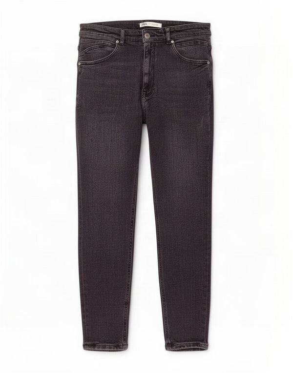 Zara Jean skinny pour homme EU 42 Large W32 L27 Gris
