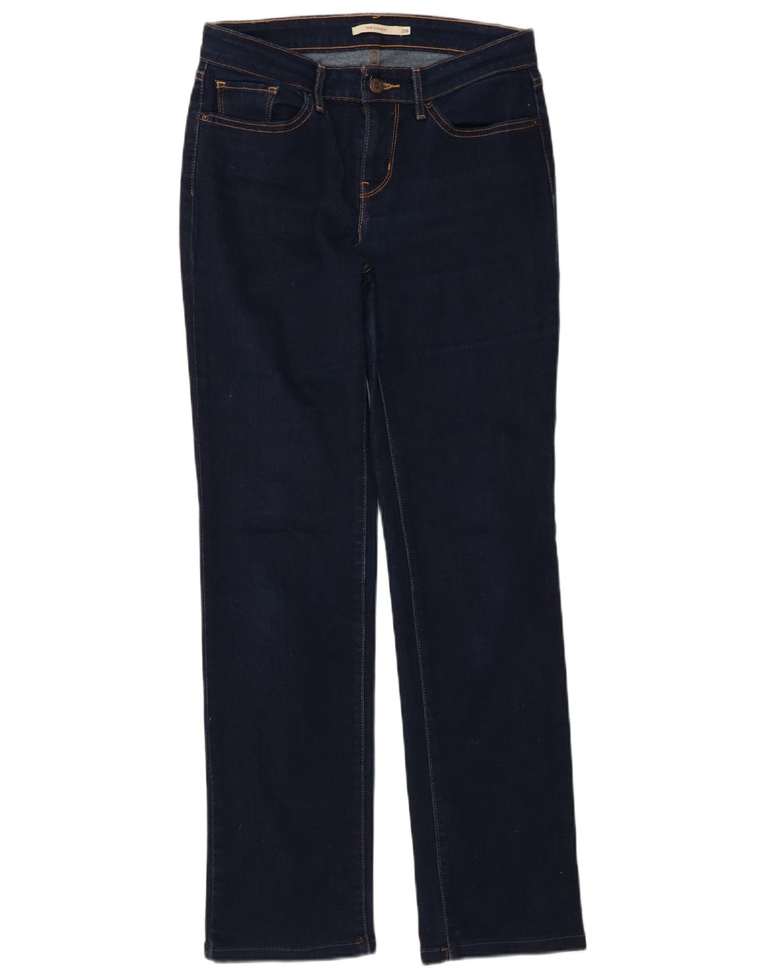 Levi's Jean Droit 714 Femme W28 L30 Bleu Marine Coton
