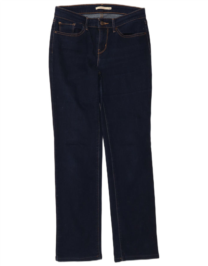 Levi's Jean Droit 714 Femme W28 L30 Bleu Marine Coton