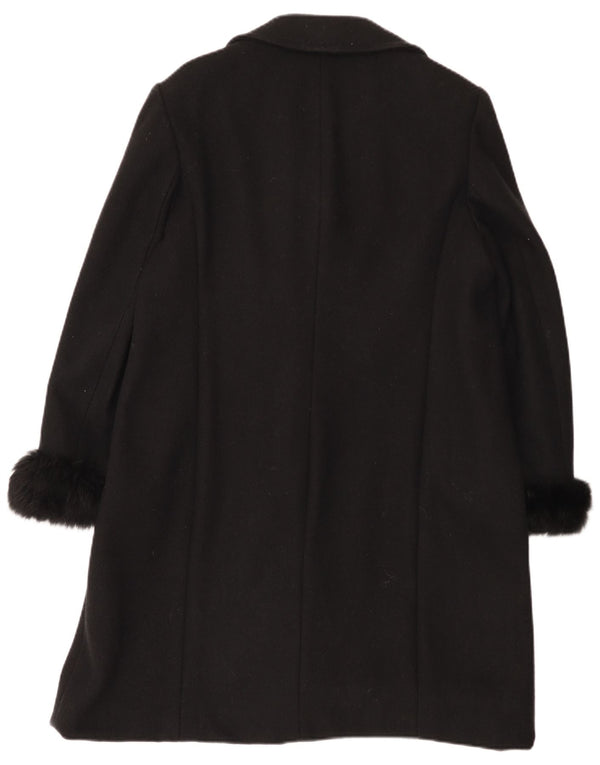Giole Manteau croisé pour femme UK 14 Medium Noir