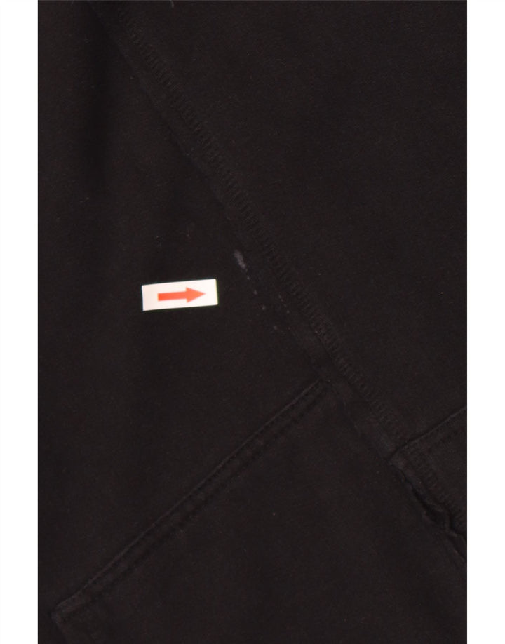 Zara Pull à capuche pour homme Grand coton noir