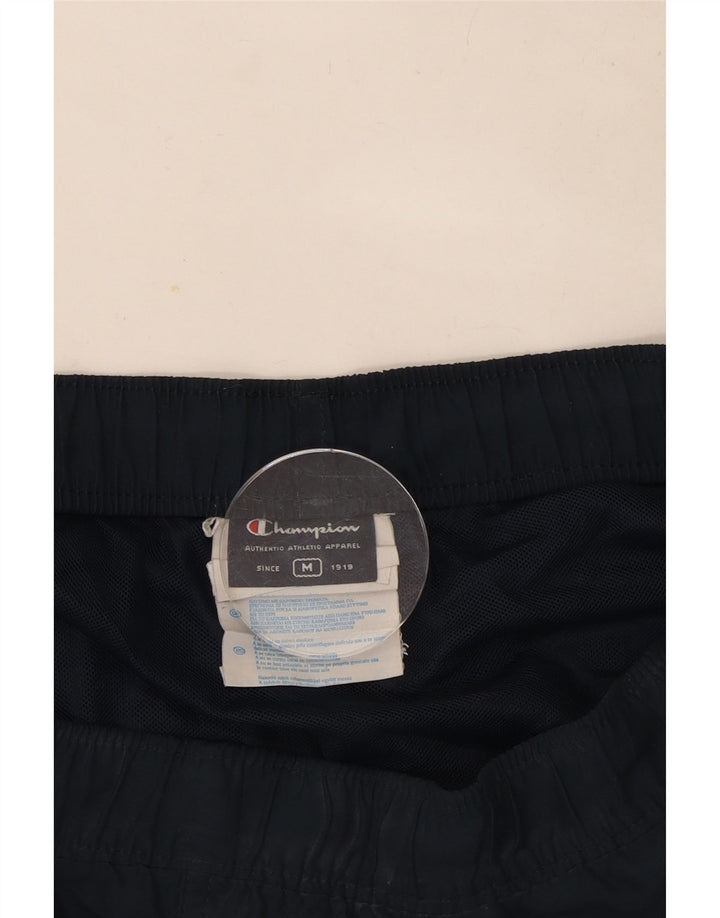 Champion Short de Sport Graphique Homme Bleu Marine Moyen Polyester Colorblock