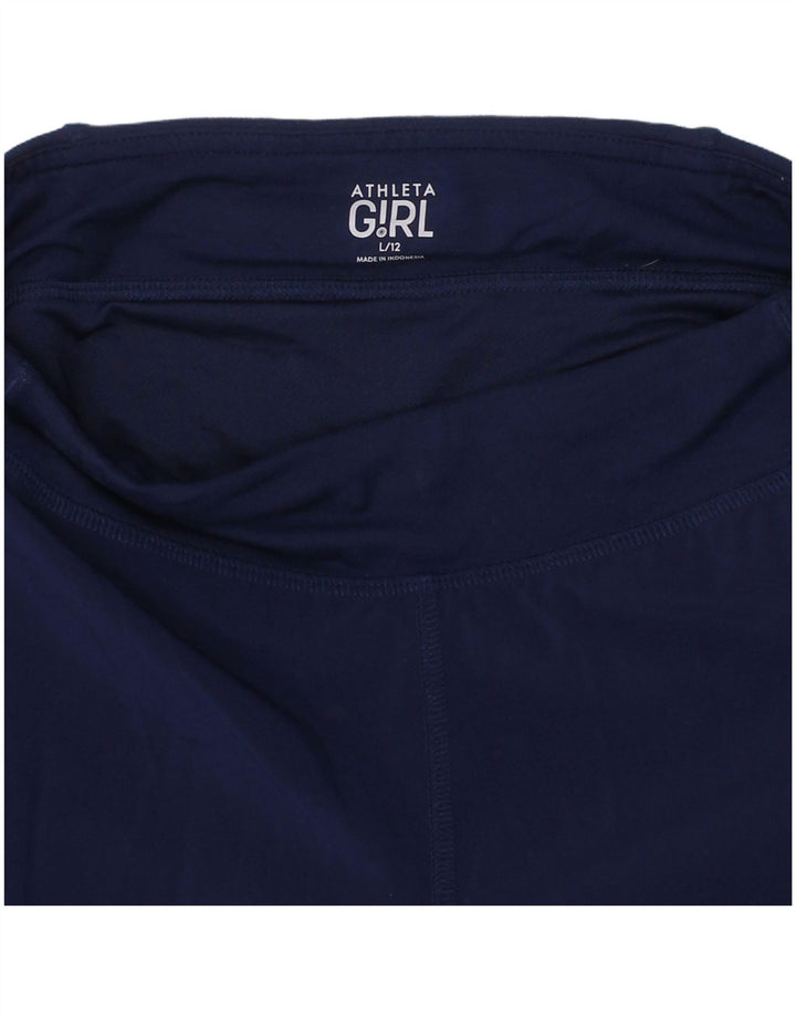 Short de sport ATHLETA Fille 11-12 ans Grand Bleu Marine Polyester