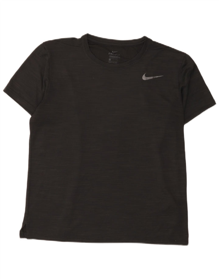 Nike Hommes Dri Fit Standard Fit T-Shirt Haut Large Noir Moucheté Polyester