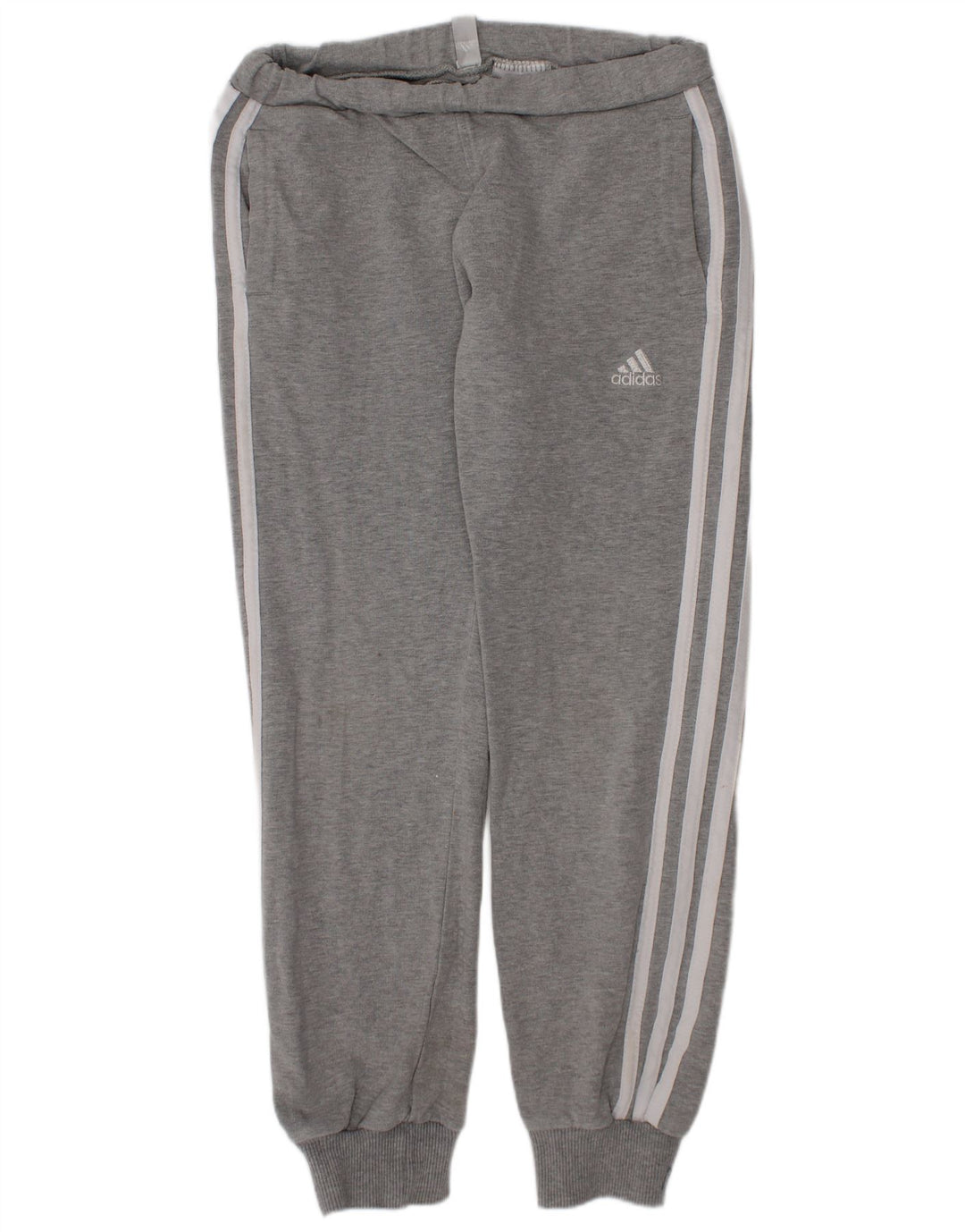 Adidas Pantalon de Survêtement Fille Joggers 7-8 Ans Gris Coton