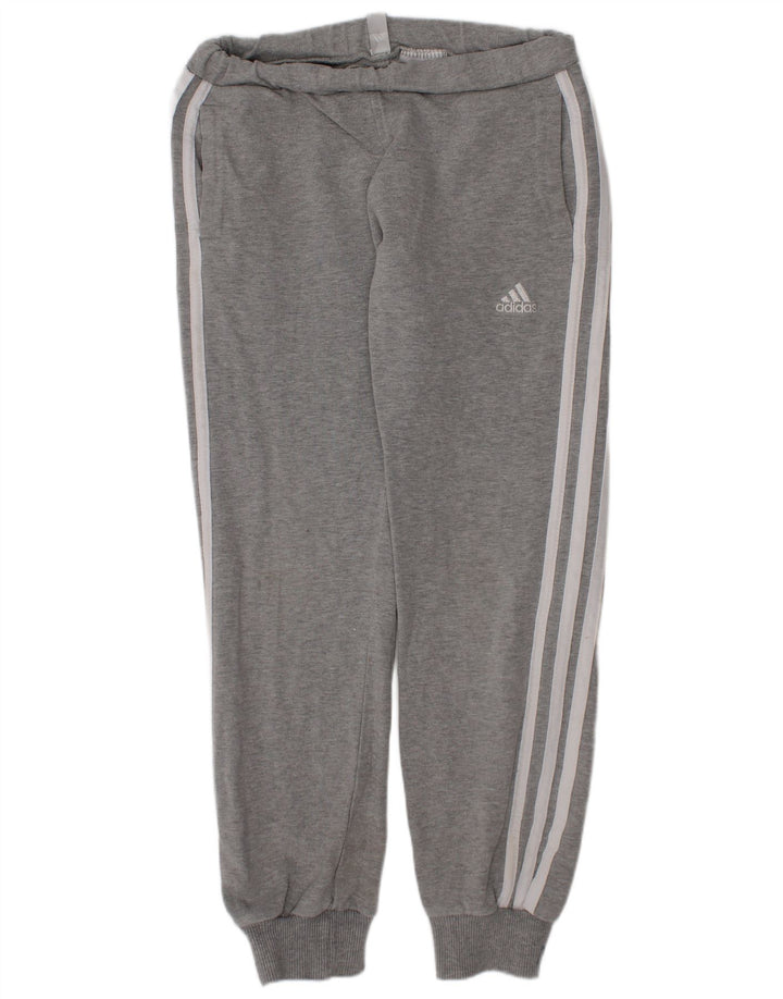 Adidas Pantalon de Survêtement Fille Joggers 7-8 Ans Gris Coton