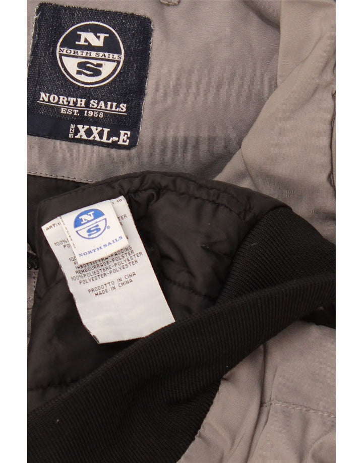 North Sails Veste Bomber Homme UK 44 2XL Gris Colorblock Polyester