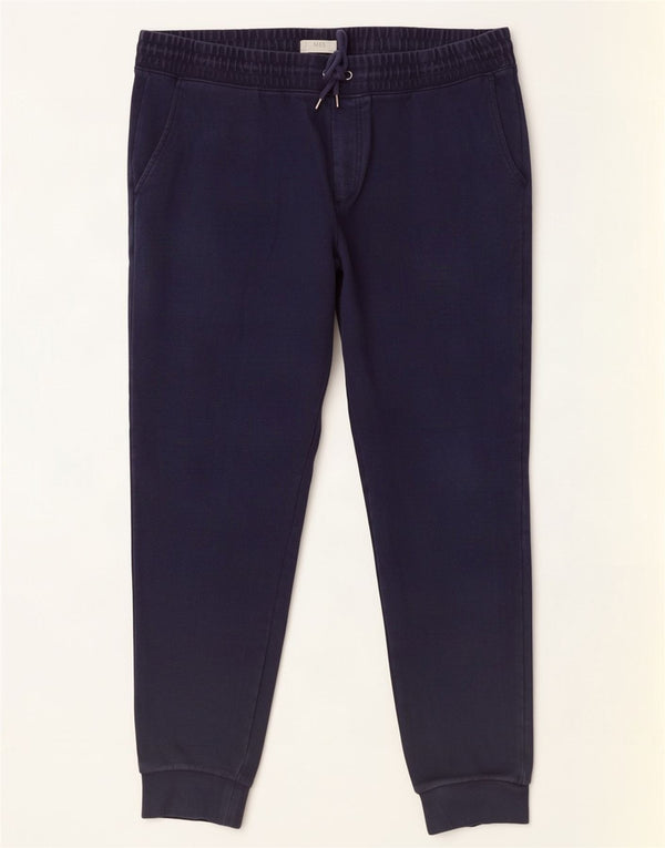 Marks & Spencer Pantalon de survêtement pour homme Joggers 2XL Bleu marine Coton