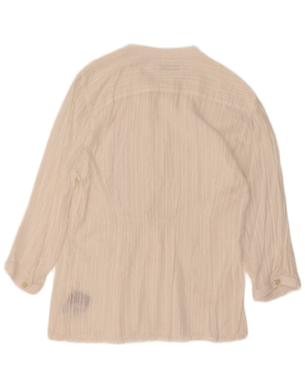 North Sails Chemisier à manches 3/4 pour femme UK 14 Grand coton blanc