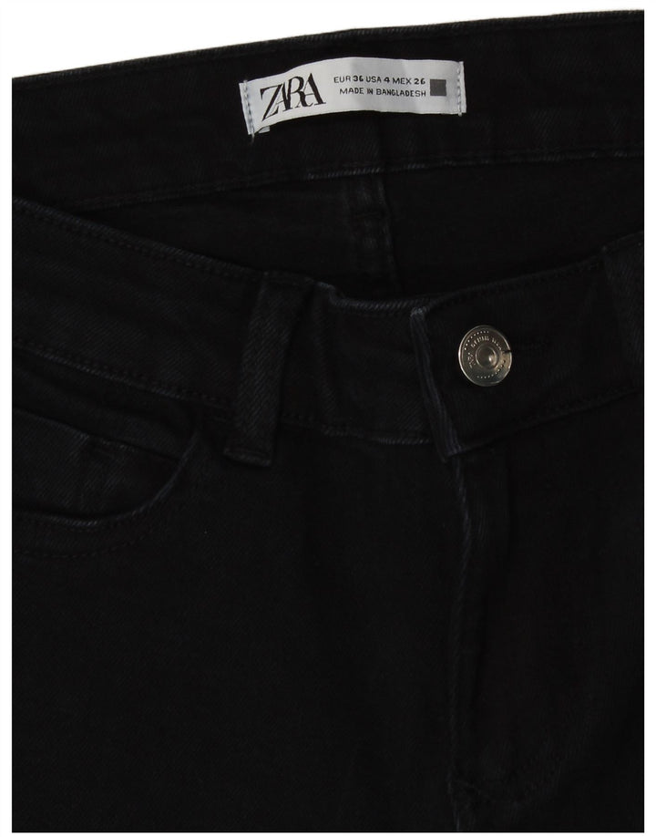 Jean skinny Zara femme EU 36 XS W26 L27 coton noir