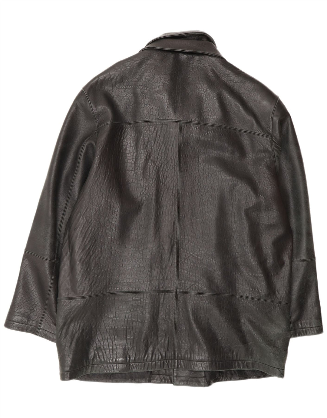 SUMMIT Manteau en cuir pour homme UK 42 XL Cuir noir