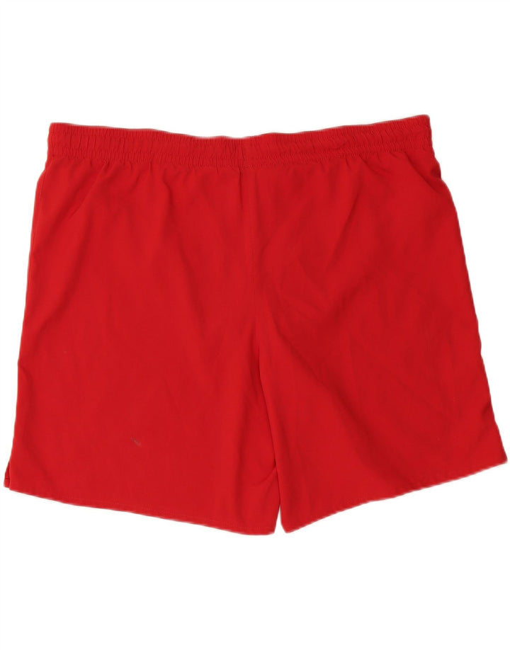 NIKE Short de Sport Dri Fit Homme Rouge Moyen Polyester