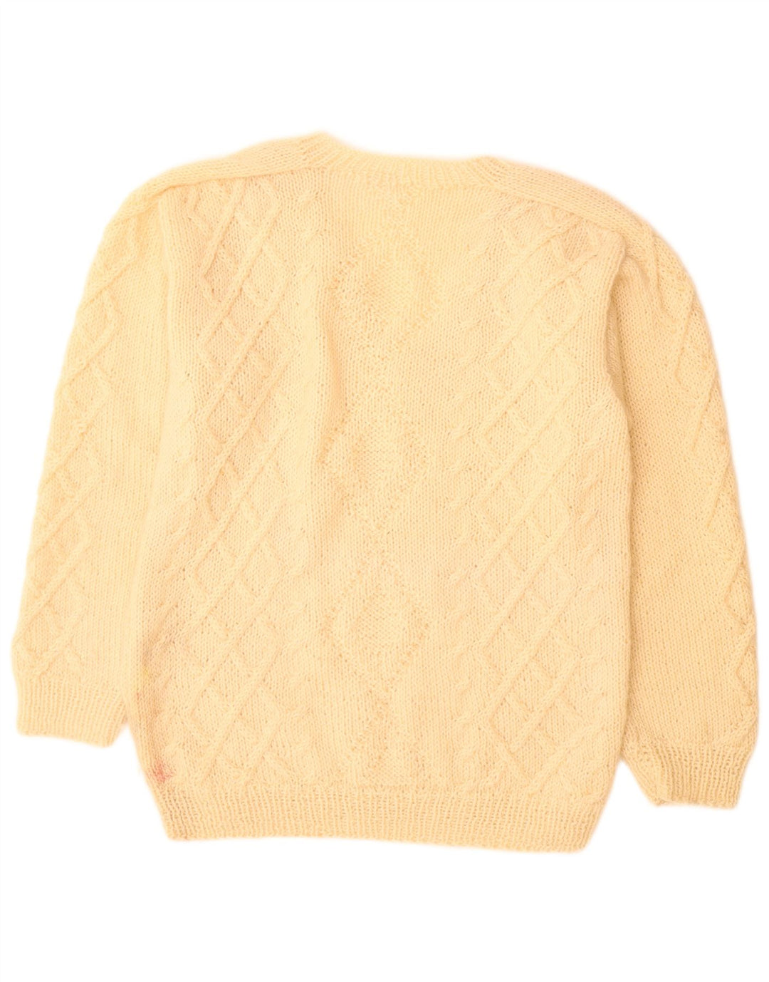 vintage Homme Col V Pull Pull Grand Beige