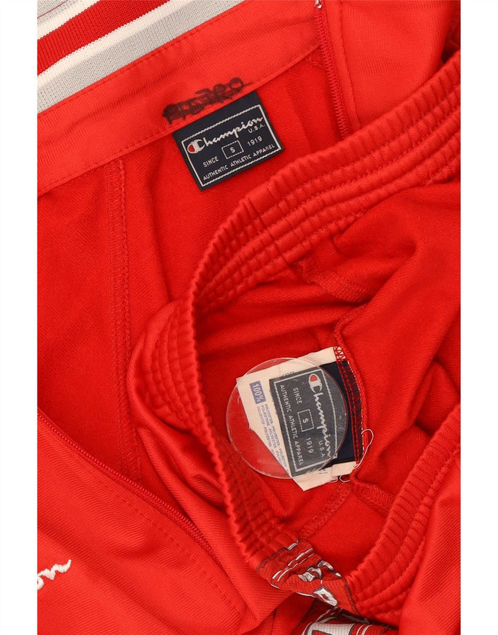 Champion Survêtement complet graphique pour hommes, petit, rouge, polyester color block