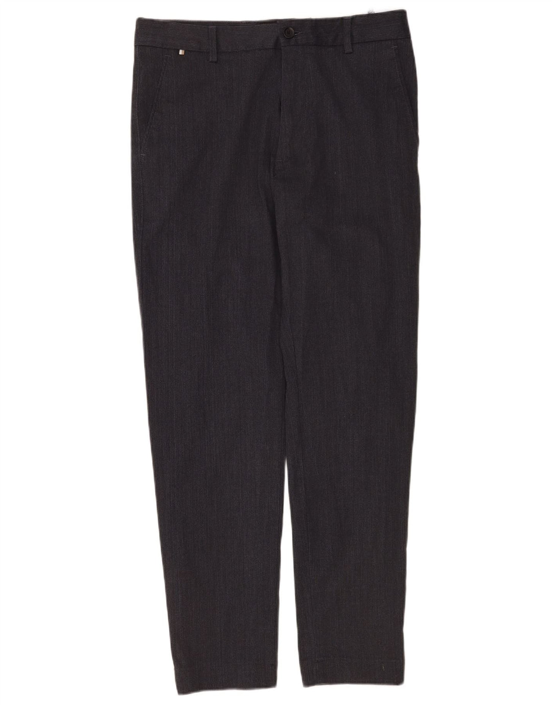 Hugo Boss Pantalon chino Kane Regular Fit W30 L32 Homme Gris Polyester