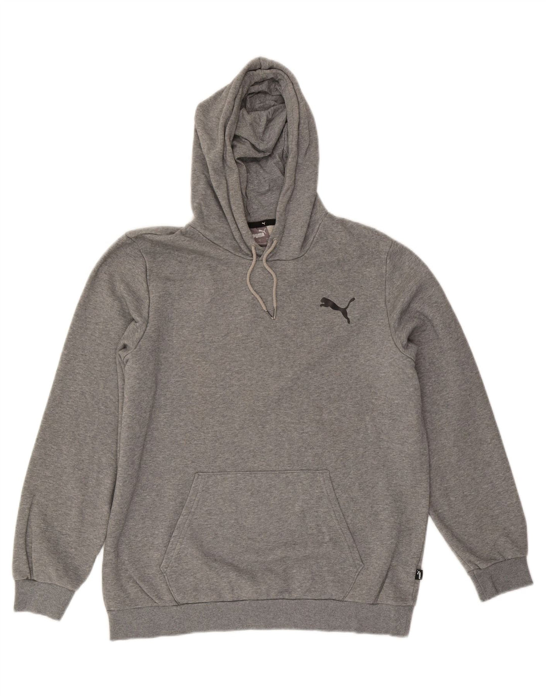 PUMA Pull à capuche pour homme Large Gris Coton